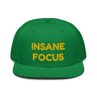 Snapback Hat "1052-0091 Insane Focus (Yellow Logo)" - JCBTGlobal