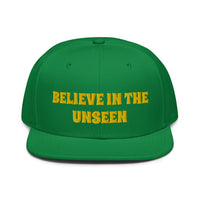 Snapback Hat "1052-0101 Believe In The Unseen (Yellow Logo)" - JCBTGlobal