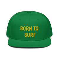 Snapback Hat "2051-0031 Born To Play Surf (Yellow Logo)" - JCBTGlobal