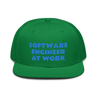 Snapback Hat "1052-0081 Software Engineer At Work (Blue Logo)" - JCBTGlobal