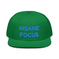 Snapback Hat "1052-0091 Insane Focus (Blue Logo)" - JCBTGlobal