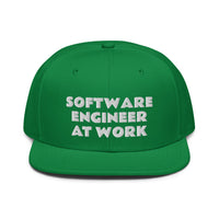 Snapback Hat "2052-0081 Software Engineer At Work (White Logo)" - JCBTGlobal