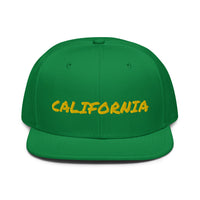 Snapback Hat "1053-0011 California (Yellow Logo)" - JCBTGlobal