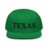 Snapback Hat "1053-0021 Texas (Black Logo)" - JCBTGlobal