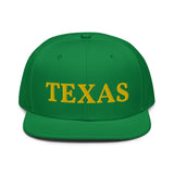 Snapback Hat "1053-0021 Texas (Yellow Logo)" - JCBTGlobal