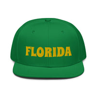 Snapback Hat "1053-0031 Florida (Yellow Logo)" - JCBTGlobal