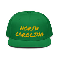 Snapback Hat "1053-0101 North Carolina (Yellow Logo)" - JCBTGlobal