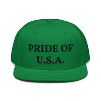 Snapback Hat "1054-0031 U.S.A. (Black Logo)" - JCBTGlobal