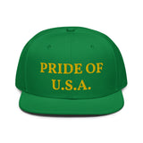 Snapback Hat "1054-0031 U.S.A. (Yellow Logo)" - JCBTGlobal