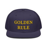 Snapback Hat "1052-0021 Golden Rule (Yellow Logo)" - JCBTGlobal