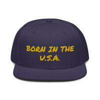 Snapback Hat "1052-0041 Born In The U.S.A. (Yellow Logo)" - JCBTGlobal