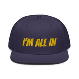 Snapback Hat "1052-0061 I'm All In (Yellow Logo)" - JCBTGlobal