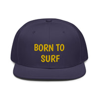 Snapback Hat "2051-0031 Born To Play Surf (Yellow Logo)" - JCBTGlobal