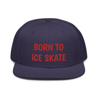 Snapback Hat "2051-0041 Born To Play Ice Skate (Red Logo)" - JCBTGlobal