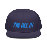 Snapback Hat "1052-0061 I'm All In (Blue Logo)" - JCBTGlobal