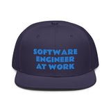 Snapback Hat "1052-0081 Software Engineer At Work (Blue Logo)" - JCBTGlobal