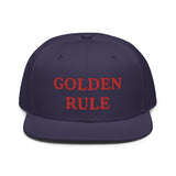 Snapback Hat "2052-0021 Golden Rule (Red Logo)" - JCBTGlobal