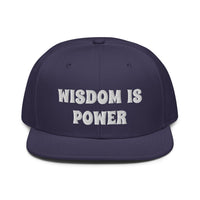 Snapback Hat "2052-0111 Wisdom Is Power (White Logo)" - JCBTGlobal