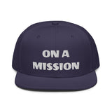 Snapback Hat "2052-0121 On A Mission (White Logo)" - JCBTGlobal