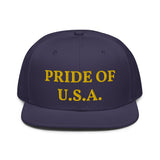 Snapback Hat "1054-0031 U.S.A. (Yellow Logo)" - JCBTGlobal