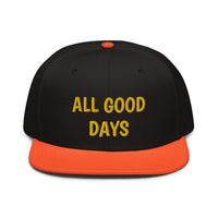 Snapback Hat "1052-0031 All Good Days (Yellow Logo)" - JCBTGlobal