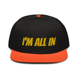 Snapback Hat "1052-0061 I'm All In (Yellow Logo)" - JCBTGlobal