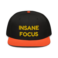 Snapback Hat "1052-0091 Insane Focus (Yellow Logo)" - JCBTGlobal