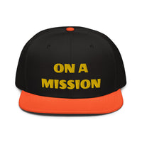 Snapback Hat "1052-0121 On A Mission (Yellow Logo)" - JCBTGlobal