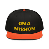 Snapback Hat "1052-0121 On A Mission (Yellow Logo)" - JCBTGlobal