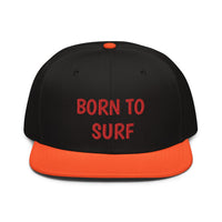 Snapback Hat "2051-0031 Born To Play Surf (Red Logo)" - JCBTGlobal