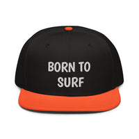 Snapback Hat "2051-0031 Born To Play Surf (White Logo)" - JCBTGlobal