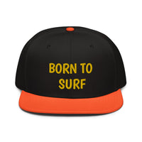 Snapback Hat "2051-0031 Born To Play Surf (Yellow Logo)" - JCBTGlobal