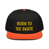 Snapback Hat "2051-0041 Born To Play Ice Skate (Yellow Logo)" - JCBTGlobal