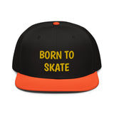 Snapback Hat "1051-0071 Born To Skate (Yellow Logo)" - JCBTGlobal