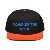 Snapback Hat "1052-0041 Born In The U.S.A. (Blue Logo)" - JCBTGlobal