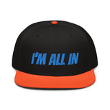 Snapback Hat "1052-0061 I'm All In (Blue Logo)" - JCBTGlobal