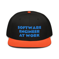 Snapback Hat "1052-0081 Software Engineer At Work (Blue Logo)" - JCBTGlobal