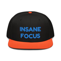 Snapback Hat "1052-0091 Insane Focus (Blue Logo)" - JCBTGlobal