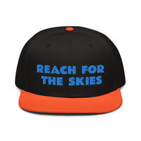 Snapback Hat "1052-0131 Reach For The Skies (Blue Logo)" - JCBTGlobal