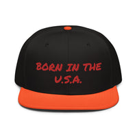 Snapback Hat "2052-0041 Born In The U.S.A. (Red Logo)" - JCBTGlobal