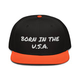 Snapback Hat "2052-0041 Born In The U.S.A. (White Logo)" - JCBTGlobal