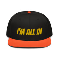 Snapback Hat "2052-0061 I'm All In (Yellow Logo)" - JCBTGlobal