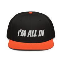 Snapback Hat "2052-0061 I'm All In (White Logo)" - JCBTGlobal