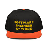 Snapback Hat "2052-0081 Software Engineer At Work (Yellow Logo)" - JCBTGlobal