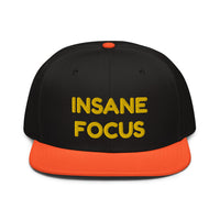 Snapback Hat "2052-0091 Insane Focus (Yellow Logo)" - JCBTGlobal