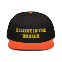 Snapback Hat "2052-0101 Believe In The Unseen (Yellow Logo)" - JCBTGlobal