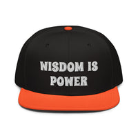 Snapback Hat "2052-0111 Wisdom Is Power (White Logo)" - JCBTGlobal