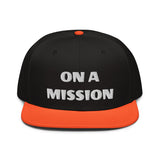 Snapback Hat "2052-0121 On A Mission (White Logo)" - JCBTGlobal