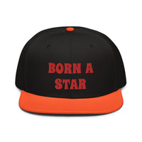 Snapback Hat "2052-0151 Born A Star (Red Logo)" - JCBTGlobal