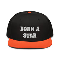 Snapback Hat "2052-0151 Born A Star (White Logo)" - JCBTGlobal